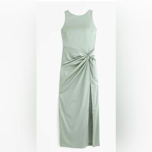 Abercrombie & Fitch Sage Green Satin Slip Dress Size M Tall